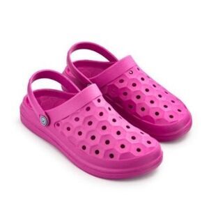 JOYBEES Women's Varsity Clogs Dark Magenta Sandals Garden Shoes Size 8